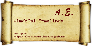 Almási Ermelinda névjegykártya